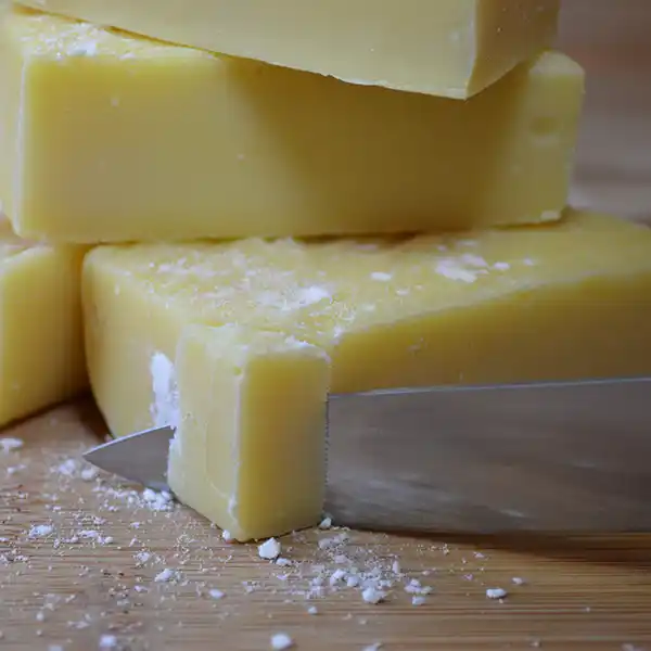 Cutting a slice of fudge
